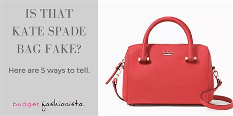 how to spot fake kate spade nylon bags|kate spade authentication.